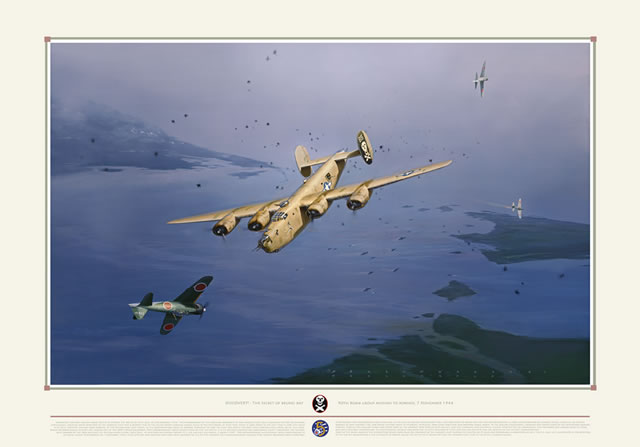 "DISCOVERY - The Secret of Brunei Bay" B-24 Giclee Print by Jack Fellows