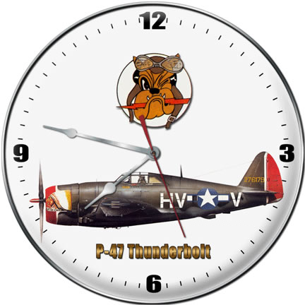 P-47 Thunderbolt Collectible Wall Clock