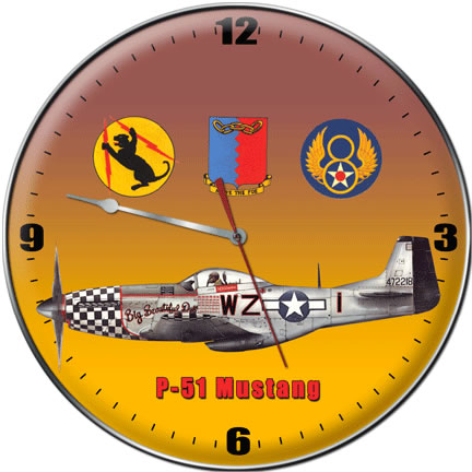 P-51 Mustang "Big Beautiful Doll" Collectible Wall Clock