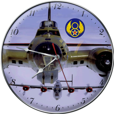 B-17 and B-24 8th Air Force Collectible Wall Clock