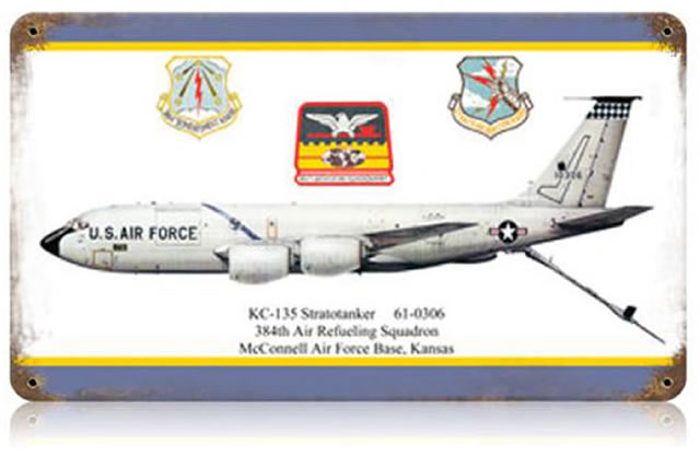 "KC-135 Stratotanker" Vintage Metal Sign