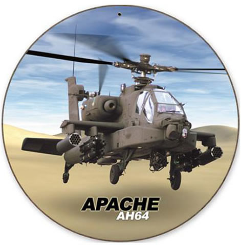 "Apache" Vintage Metal Sign