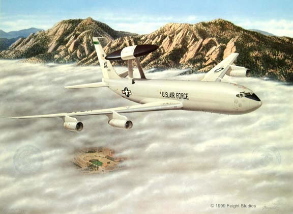 "YUKLA27" - Don Feight - E-3 AWACS Aviation Art