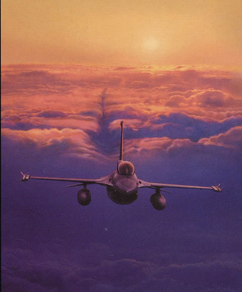 "High Flight" - Dru Blair - F-16 Falcon Aviation Art