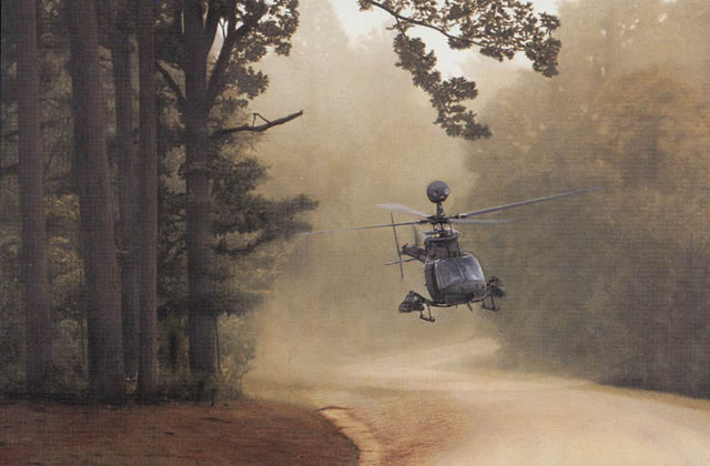 "Pathfinder" - Dru Blair - OH-58 Kiowa Aviation Art