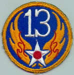 13th Army Air Force Shoulder Patch