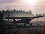 "Anticipation" - Sam Lyons - Piper J-3 Cub Aviation Art