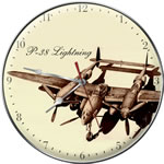 P-38 Lightning Collectible Wall Clock