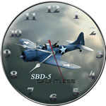 US Navy Douglas SBD-5 Dauntless Collectible Wall Clock