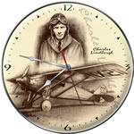 Charles Lindbergh - Spirit of St. Louis - Collectible Wall Clock