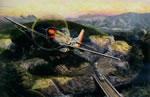 "Railroaded" - Rick Herter - P-51 Mustang World War II Aviation Art