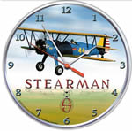 Stearman Aviation Collectible Wall Clock