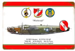 "B-24 Liberator Witchcraft" Vintage Metal Sign