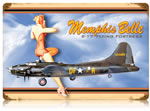 "Memphis Belle" Vintage Metal Sign