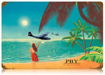 "PBY Catalina" Vintage Metal Sign