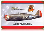 "P-47 Thunderbolt - Dog Face" Vintage Metal Sign