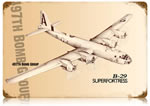 "B-29 Superfortress" Vintage Metal Sign