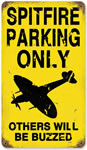 "Spitfire Parking" Vintage Metal Sign