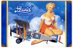 "Bristol Pinup" Vintage Metal Sign