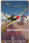 "Air Combat" Vintage Metal Sign