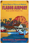 "Flabob Airport" Vintage Metal Sign