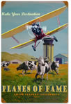 "Planes of Fame" Vintage Metal Sign