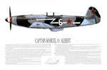 "Captain Marcel O. Albert"-Ernie Boyette-Yak-9 World War II Aviation Art