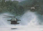 "The River Hawks" - Dru Blair - UH-60 Blackhawk Aviation Art